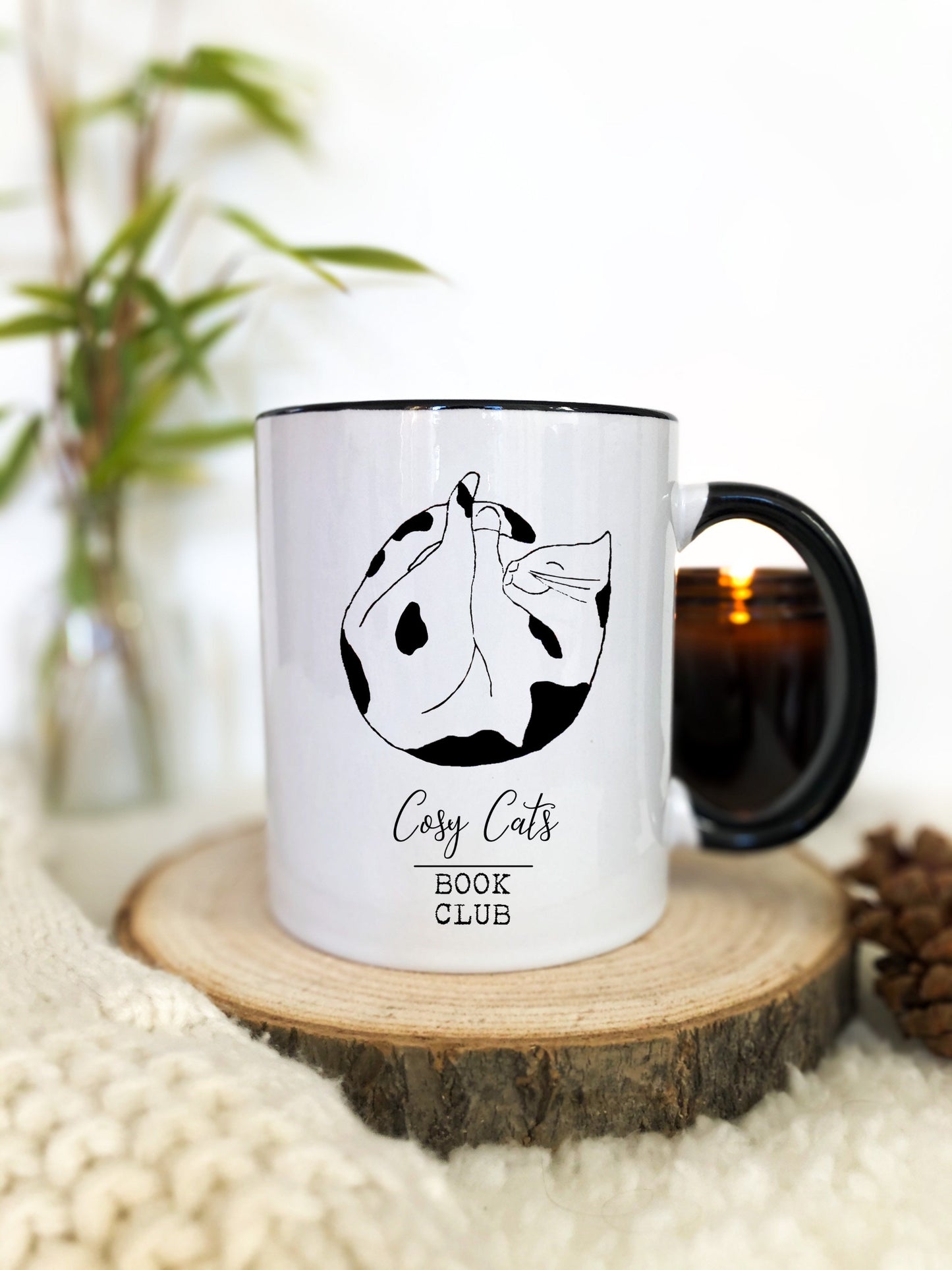 11oz Cosy Cats Book Club Mug