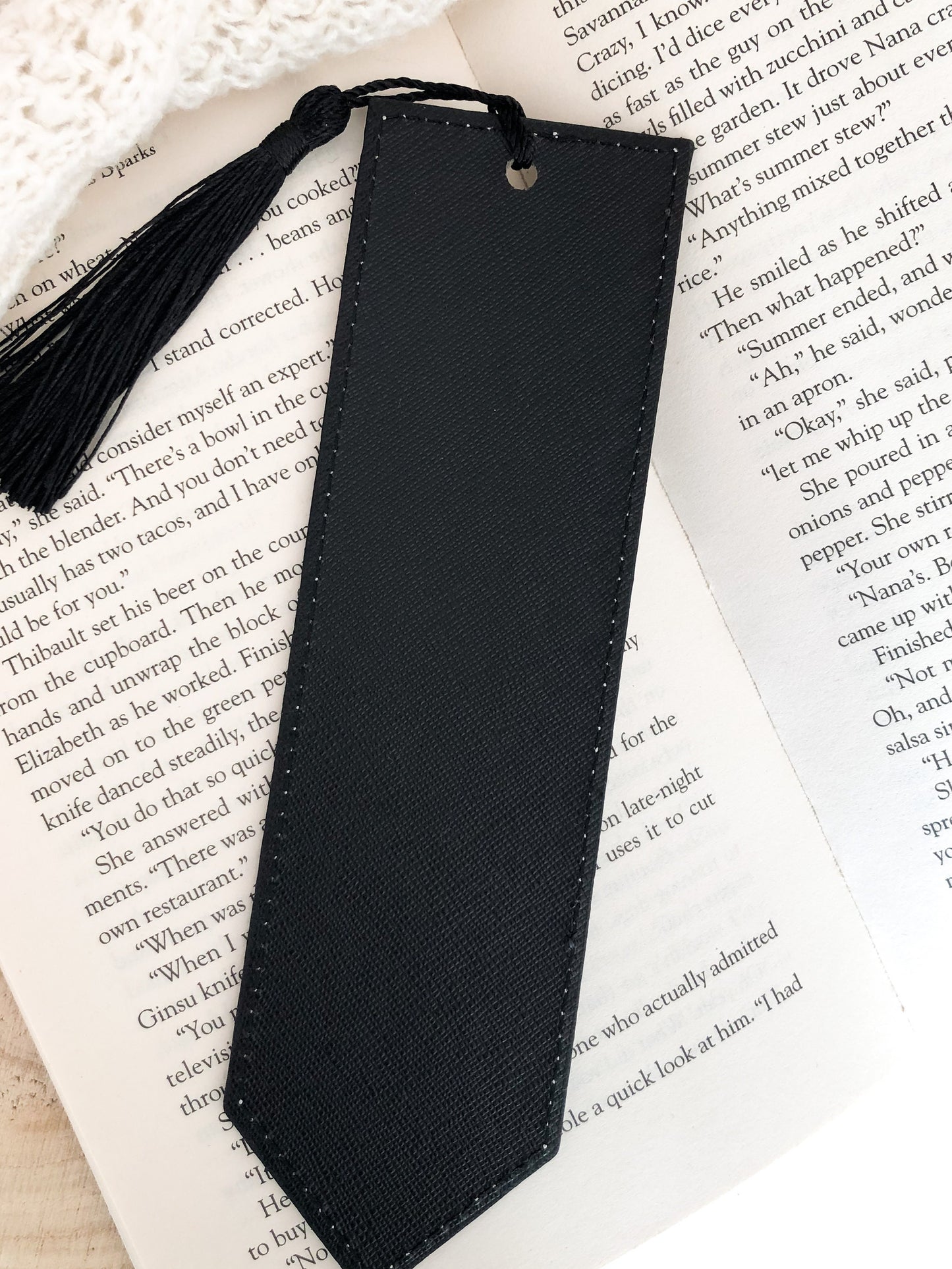 Oak Leaf & Acorns Vegan Leather Bookmark