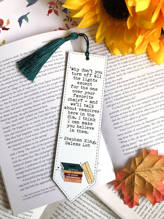 Stephen King Vegan Leather Bookmark