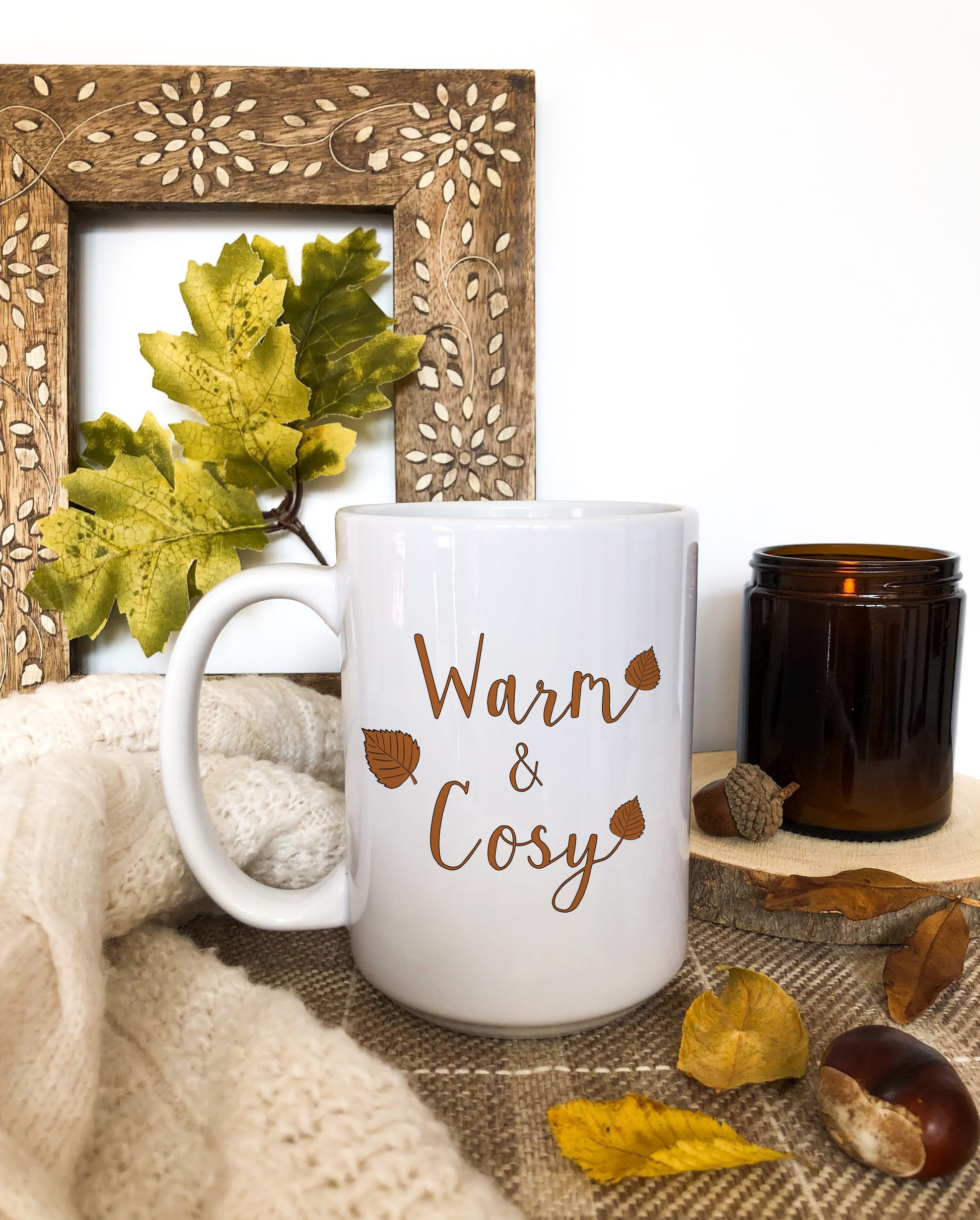 Warm and Cozy Stoneware Coffee Mug